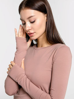 Джемпер женский в розово-бежевом цвете - Mark formelle фото 5