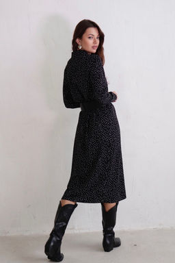 Платье-рубашка с английским воротником принт - Martichelli фото 27