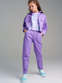 12421084 Брюки текстильные для девочек