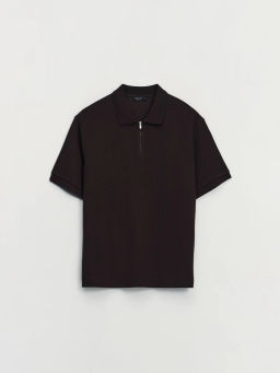 Футболка поло на молнии / Zarina