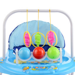 Ходунки "Шарики" с подвесными игрушками (синий) в пакете