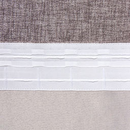 Штора блэкаут портьерная «Этель» Natural, 145×265 см, серая, рогожка 275 г/м²