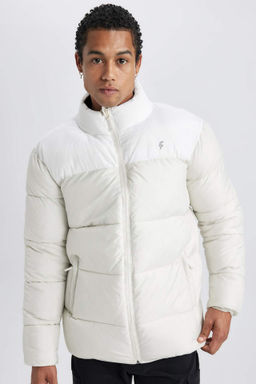 DeFactoFit Sisme Mont Su Itici Oversize Genis Kal?p Dik Yaka Fermuarl? Cepli  фото 3