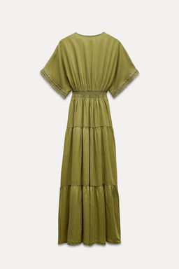 TUNIC DRESS WITH LACE TRIM - Zara фото 6