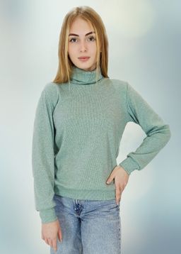 Б0296 Водолазка женская кашкорсе черный