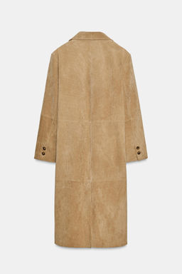 SUEDE LEATHER COAT ZW COLLECTION LIMITED EDITION - Zara фото 9