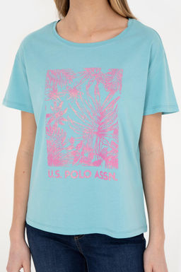 Женская мятная футболка - U.s. polo assn фото 13