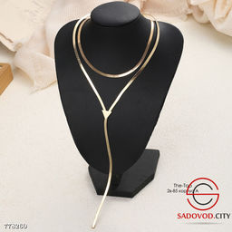 Ожерелье с двумя гладкими цепочками - Bruno фото 3