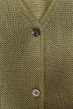 100% COTTON KNIT CARDIGAN - Zara фото 8