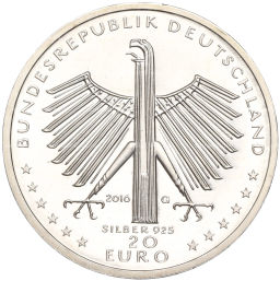 Монета 20 евро 2016 года Германия 125 лет со дня рождения Отто Дикса