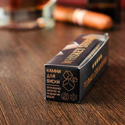 Камни для виски Whiskey stones, натуральный стеатит, 4 шт.