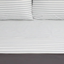 Постельное бельё Этель 1.5сп Stripes: grey, 143х215см, 150х214см, 50х70см-2 шт, перкаль,114 г/м2  фото 6