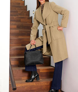 Пальто, цвета верблюжьей шерсти