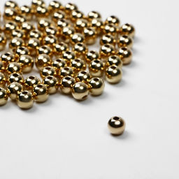 Цена за 2 шт. Бусины для творчества «Гематит», d=6 мм, набор 10 г, цвет золото