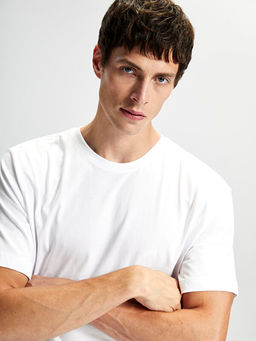 Bisiklet Yaka Penye Erkek Ti??rt