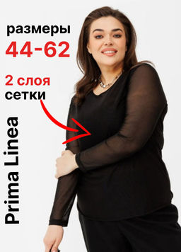 из трикотажного полотна -сетки двухслойный лонгслив джемпер