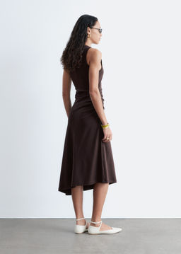 Vestido midi asim?trico con fruncido - H&m фото 5