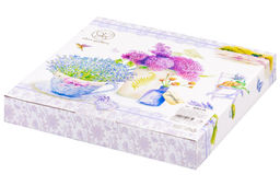Набор тарелок для десертов 2 пр. 19*19*2 см "Лаванда" NEW BONE CHINA