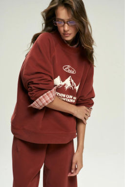 Свитшот базовый Over Terracotta