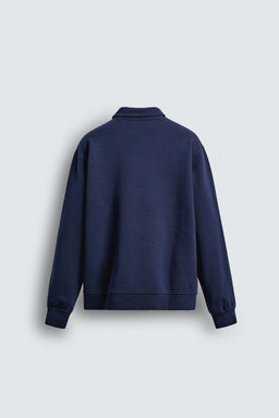 INTERLOCK QUARTER ZIP POLO SHIRT - Zara фото 7