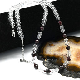 Бусы с гранатом из циркона рондель гр.6*5мм, 46см