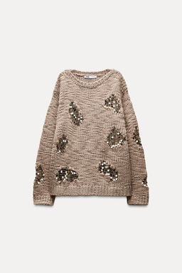 SEQUIN KNIT SWEATER - Zara фото 5