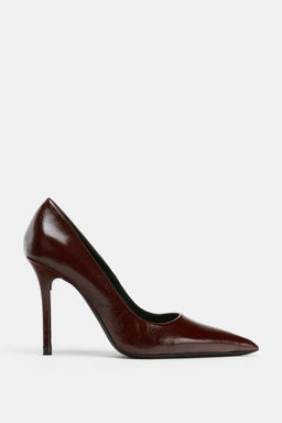 LEATHER HIGH-HEEL SHOES - Zara фото 2