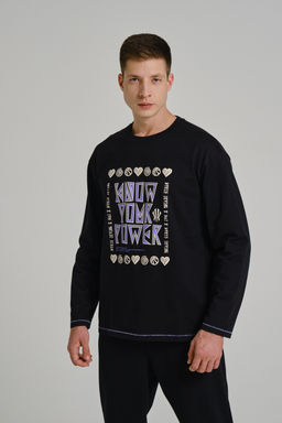 Лонгслив Черный