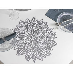 Цена за 12 шт. Салфетка сервировочная на стол Венеция, d=38 см, цвет серебряный - Simaland фото 2