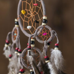 Ловец снов «Пять серых колец», 0.7×15×40 см