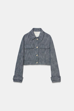SHORT TEXTURED JACKET - Zara фото 7