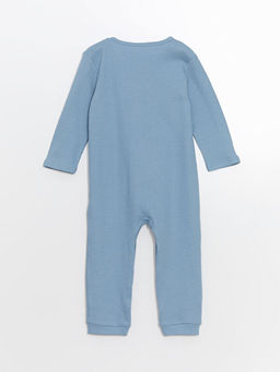 Bisiklet Yaka Erkek Bebek Penye Tulum