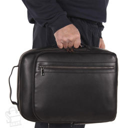 Рюкзак мужской кожаный 131419-159H black Heanbag в Новосибирске - S-style фото 4