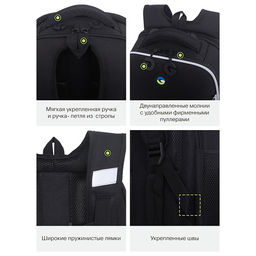 RAw-695-9 Рюкзак школьный с обвесом - Grizzly фото 39