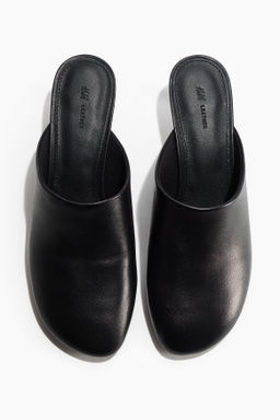 Mules de piel con tac?n kitten - H&m фото 3