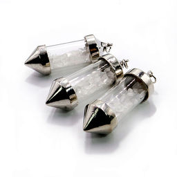 Кулон бутылочка желаний 5cm в форме кристалла с камнями Горный хрусталь ИСПОЛНЕНИЕ ЖЕЛАНИЙ