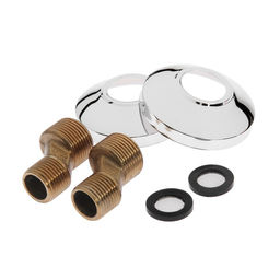 Смеситель для ванны Accoona A7182H, двухрычажный, желтый/хром