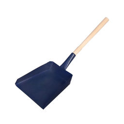 Совок хозяйственный, 19×19×5 см, металл, деревянный черенок 35 см, МИКС