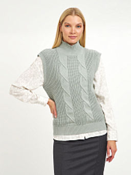 водолазка женская из хлопка без рукавов - Glenfield фото 8