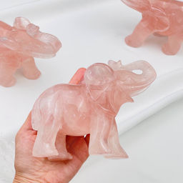 Статуэтка Слон из Розового кварца