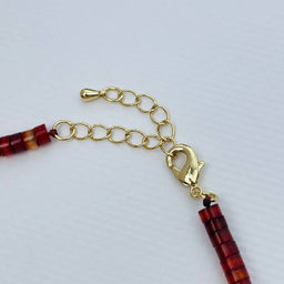 Чокер из Сердолика и Жемчуга 40 см +