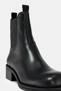 WATER REPELLENT LEATHER CHELSEA ANKLE BOOTS - Zara фото 6