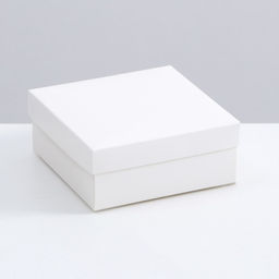 Цена за 5 шт. Коробка складная, крышка-дно, белая, 12 х 12 х 5 см