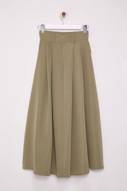 Trendyolmilla Siyah Pileli Maxi Boy Etek TEDAW25ET00000  фото 14