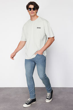 TRENDYOL MAN Siyah Skinny Fit Esnek Kumas Dar Kesim Jeans TMNAW23JE00047 - Trendyolmilla фото 43