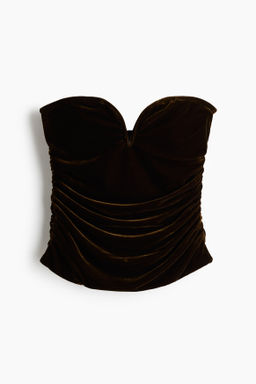 Top bandeau drapeado