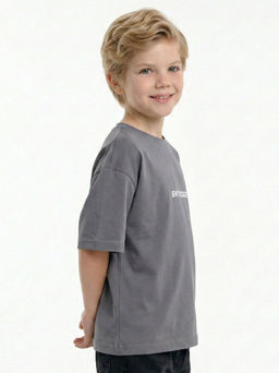 Футболка с принтом SKYRIDGE 22-9022 графит