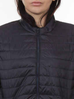 K-622 INK BLUE Куртка демисезонная стеганая женская (70 гр. холлофайбер) - Фабричный китай фото 4