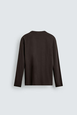 CAMISETA SLIM FIT B?SICA / Marr?n - Zara фото 7