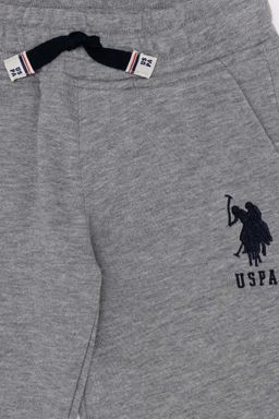 Серые меланжевые вязаные брюки для мальчика - U.s. polo assn фото 4